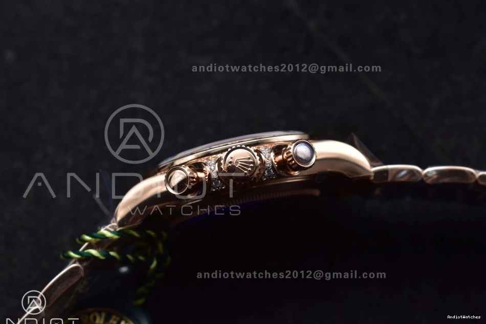 Rainbow Daytona Bracelet Black ZF Best Diamonds 1:1 116595RBOW Edition Durable on SH 776 RG Dial 1004